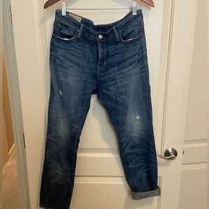 Pre-owned Polo Ralph Lauren Astor Slim Boyfriend jeans -distressed wash, size 30